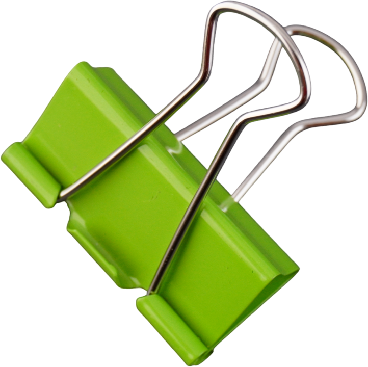 Green Binder Clip Cutout